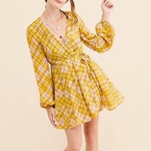 Rococo Sand Press Rewind Mini Wrap Dress